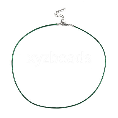 Waxed Cotton Cord Necklace Making MAK-S034-019-1