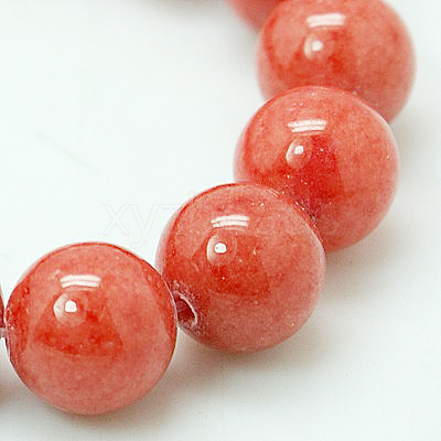 Natural Mashan Jade Round Beads Strands G-D263-6mm-XS03-1