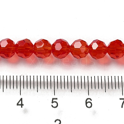 Electroplate Transparent Glass Beads Strands EGLA-A035-T6mm-L01-1
