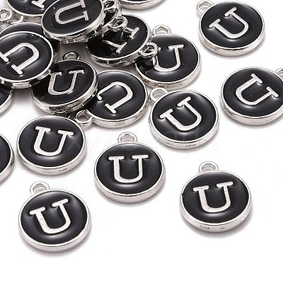 Platinum Plated Alloy Charms ENAM-S118-02U-P-1