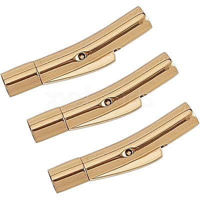 304 Stainless Steel Bayonet Clasps STAS-UN0001-87G-1