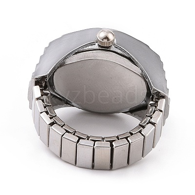 201 Stainless Steel Stretch Watchband Finger Ring Watches WACH-G018-03P-02-1