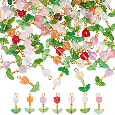 Handmade Lampwork Pendants PALLOY-AB00219-1