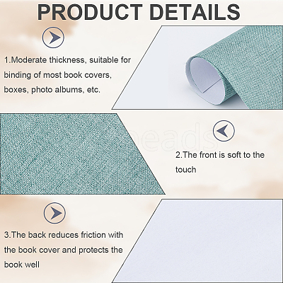 8 Sheets 4 Colors Linen Book Covers DIY-CP0010-67B-1