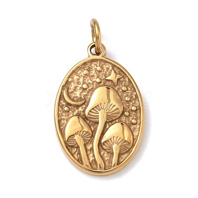 Embossed 304 Stainless Steel Pendants LS-STAS-Z189-05G-1