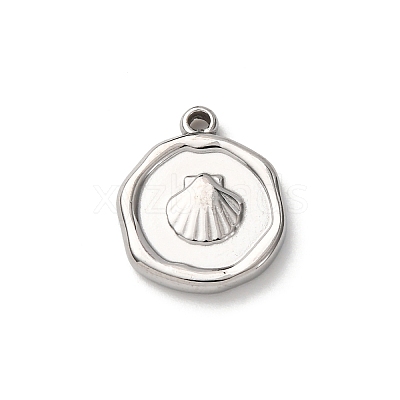 304 Stainless Steel Pendants STAS-I348-02P-04-1
