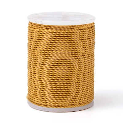 Round Waxed Polyester Cord YC-G006-01-1.0mm-24-1