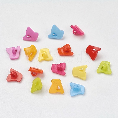 Acrylic Shank Buttons X-BUTT-E028-M-1