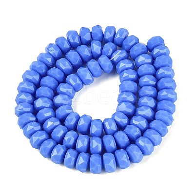 Opaque Glass Beads Strands GLAA-Q114-01A-B03-1