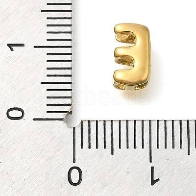 Ion Plating(IP) 304 Stainless Steel Slide Charms STAS-B075-37G-E-1