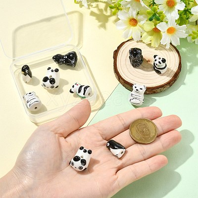 10Pcs 5 Styles Handmade Porcelain Beads PORC-CJ0001-41-1