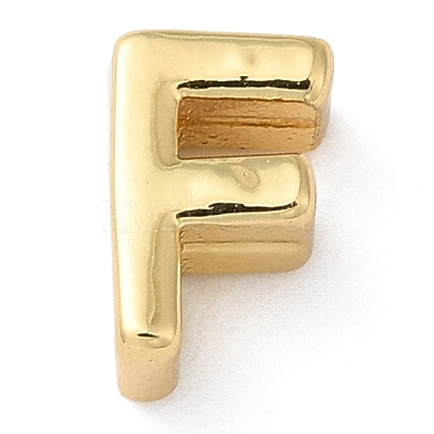 Rack Plating Brass Slide Charms KK-M254-15G-F-1