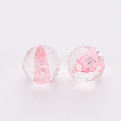 Transparent Acrylic Beads TACR-S154-10A-26-1
