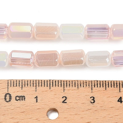 Electroplated Glass Beads Strands EGLA-P067-01A-02-1