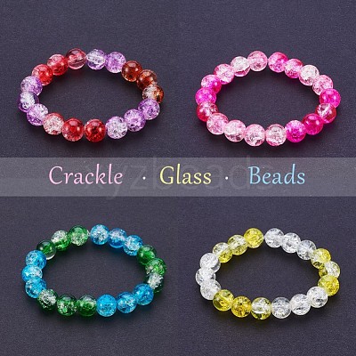 Baking Paint Crackle Glass Bead CCG-PH0002-6mm-02-1