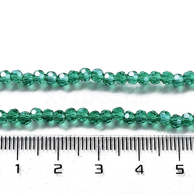 Electroplate Transparent Glass Beads Strands EGLA-A035-T3mm-A18-1