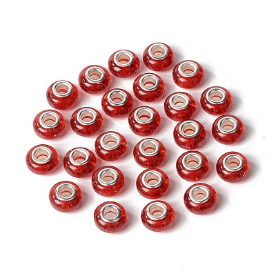 Rondelle Resin European Beads RPDL-A001-01-04-1