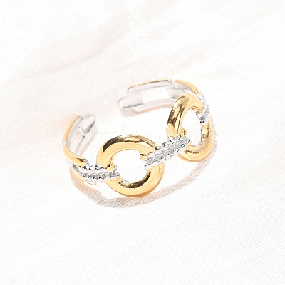 304 Stainless Steel Cuff Open Rings RJEW-P181-02C-A-1