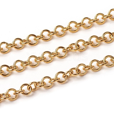 Ion Plating(IP) 304 Stainless Steel Rolo Chains CHS-E016-02A-G-1
