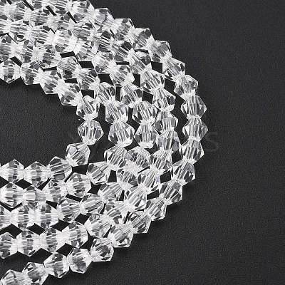 Imitate Austrian Crystal Bicone Glass Beads Strands X1-GLAA-F029-4x4mm-13-1