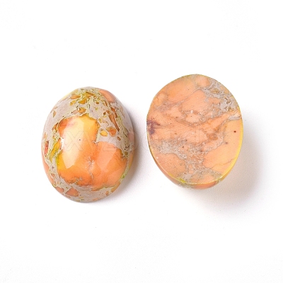 Synthetic Imperial Jasper Cabochons G-D0006-G02-14-1