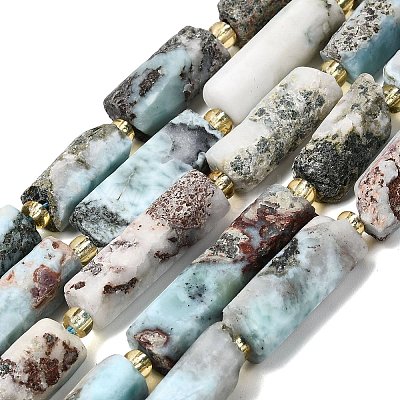 Natural Larimar Beads Strands G-D353-A03-1