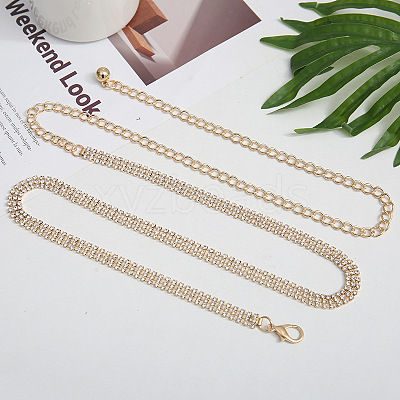 Alloy 3-Row Full Crystal Rhinestone Body Chains WGFFE9E-01-1