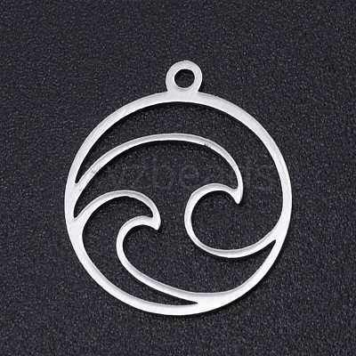 Non-Tarnish 201 Stainless Steel Laser Cut Pendants STAS-S105-T966-1-1