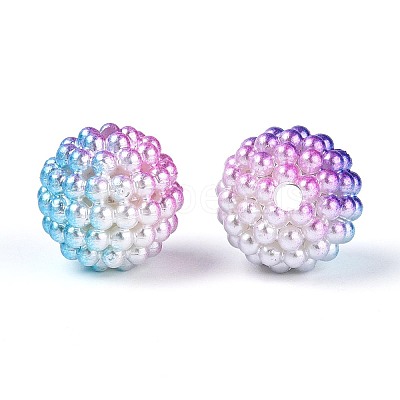 Imitation Pearl Acrylic Beads OACR-T004-15mm-08-1