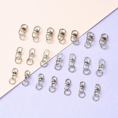 30Pcs 3 Styles Alloy Double Ended Swivel Eye Hook FIND-YW0004-30-1