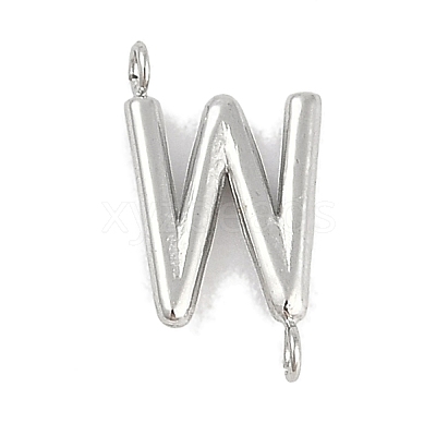 304 Stainless Steel Letter Connector Charms STAS-M108-01P-23-1