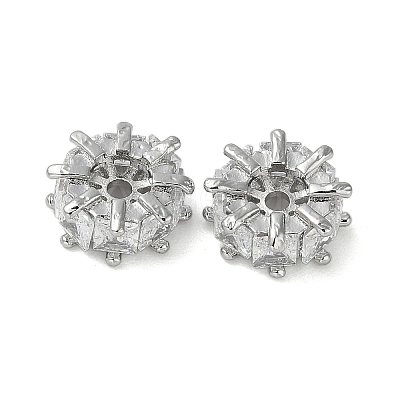 Brass Micro Pave Cubic Zirconia Spacer Beads KK-U045-16P-02-1