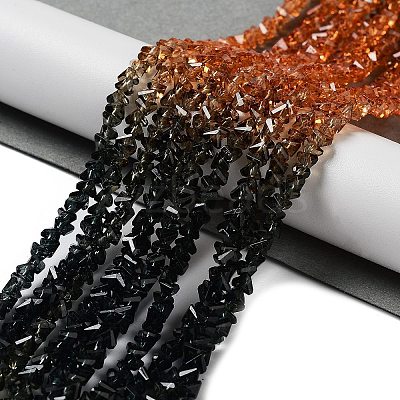 Transparent Glass Bead Strands GLAA-H023-03B-1