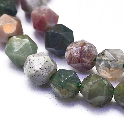 Natural Indian Agate Beads Strands G-L552O-07-6mm-1