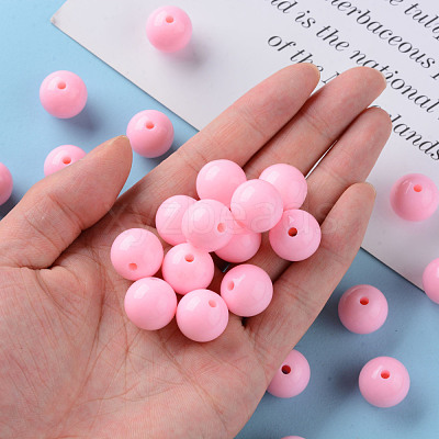 Opaque Acrylic Beads MACR-S370-C16mm-A01-1