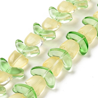 Transparent Glass Beads Strands LAMP-H061-02J-1