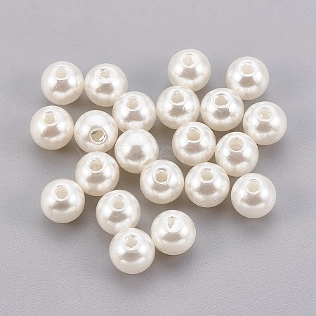 ABS Plastic Imitation Pearl Beads X-KY-G009-18mm-02-1