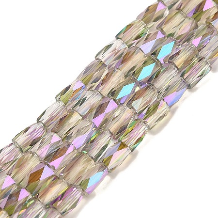 Electroplate Glass Beads Strands GLAA-P068-HR02-1