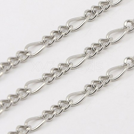 304 Stainless Steel Figaro Chains STAS-K001-82-25m-1
