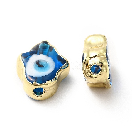 Handmade Evil Eye Lampwork Beads LAMP-F026-03G-1