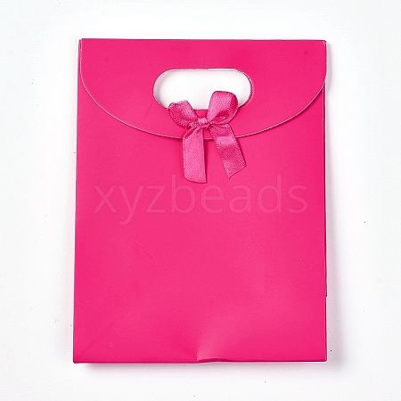 Paper Gift Bags with Ribbon Bowknot Design CARB-TAC0001-01B-1