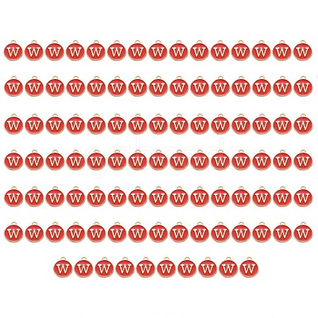 Golden Plated Enamel Alloy Charms ENAM-SZ0001-26C-W-1