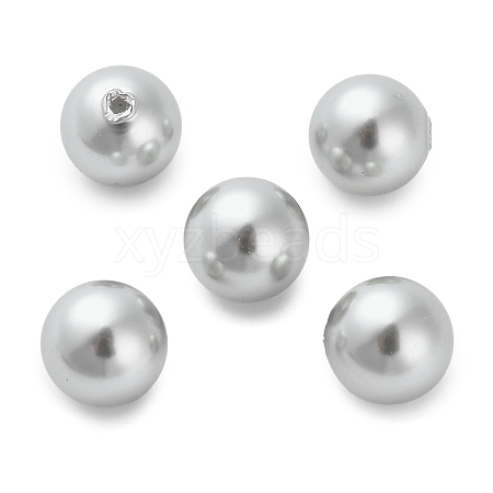 Baking Paint Pearlized Glass Pearl Round Beads X-HY-Q001-02A-04-1