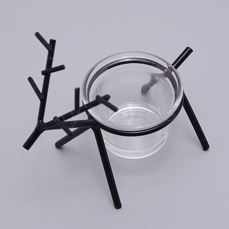Iron Candle Holder DJEW-WH0032-35B-1