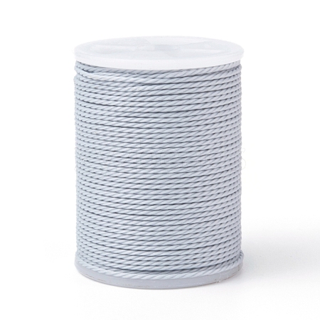 Round Waxed Polyester Cord YC-G006-01-1.0mm-33-1