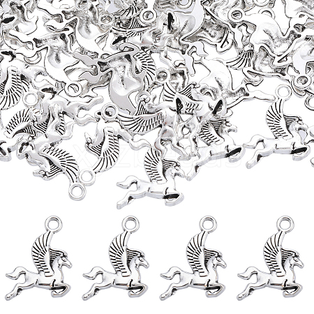 SUNNYCLUE 100Pcs Tibetan Style Alloy Pendants FIND-SC0006-32-1