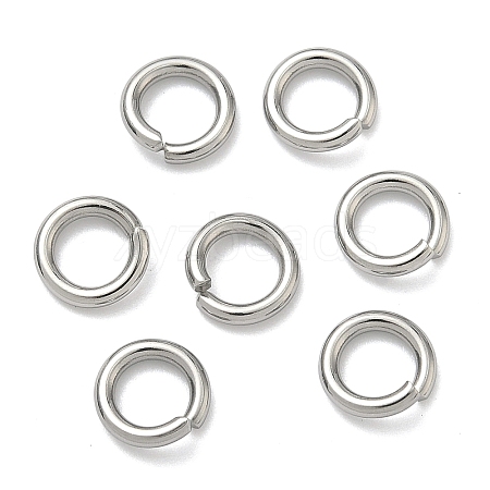 Tarnish Resistant 304 Stainless Steel Open Jump Rings X-STAS-E067-11-8mm-1