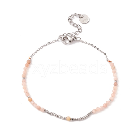 Round Glass Beaded Bracelet for Women STAS-P302-10P-1