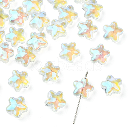 30Pcs Electroplate Glass Beads GLAA-FS0001-98-1