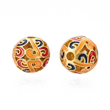 Alloy Enamel Beads KK-N238-083-1